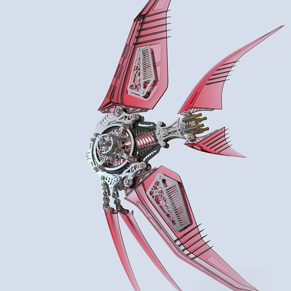 Mechanical Angelfish 3D Metal Puzzle Model Marine Life Series - 3D Metal Puzzle Kit | Karpenter Shop
