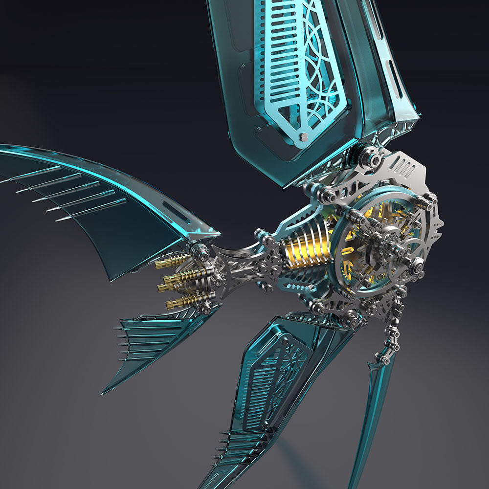 Mechanical Angelfish 3D Metal Puzzle Model Marine Life Series - 3D Metal Puzzle Kit | Karpenter Shop