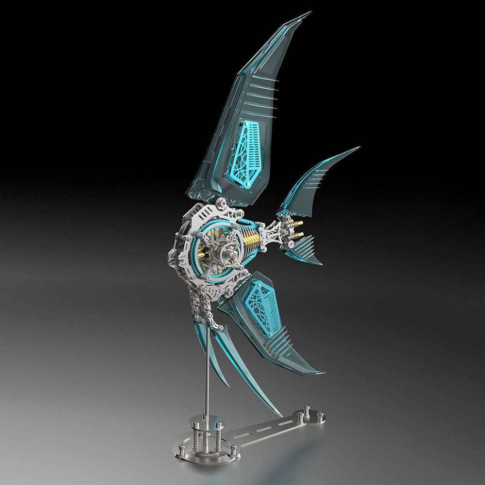Mechanical Angelfish 3D Metal Puzzle Model Marine Life Series - 3D Metal Puzzle Kit | Karpenter Shop