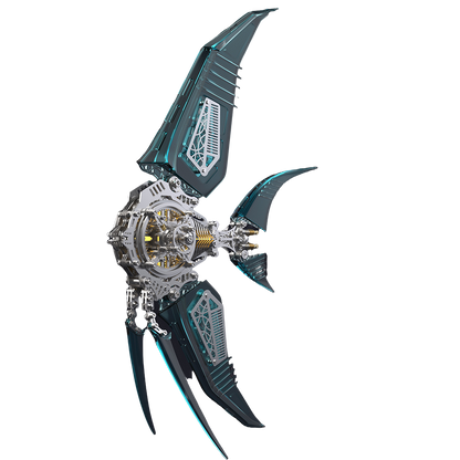 Mechanical Angelfish 3D Metal Puzzle Model Marine Life Series - 3D Metal Puzzle Kit | Karpenter Shop