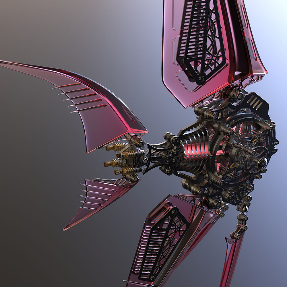 Mechanical Angelfish 3D Metal Puzzle Model Marine Life Series - 3D Metal Puzzle Kit | Karpenter Shop