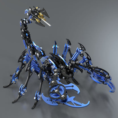 Punk Blue-Black Scorpion 3D Metal Puzzle Model Kit for Gift and Decoration - 3D Metal Puzzle Kit | Karpenter Shop