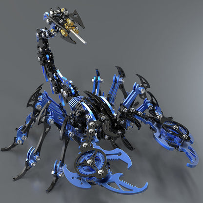 Punk Blue-Black Scorpion 3D Metal Puzzle Model Kit for Gift and Decoration - 3D Metal Puzzle Kit | Karpenter Shop