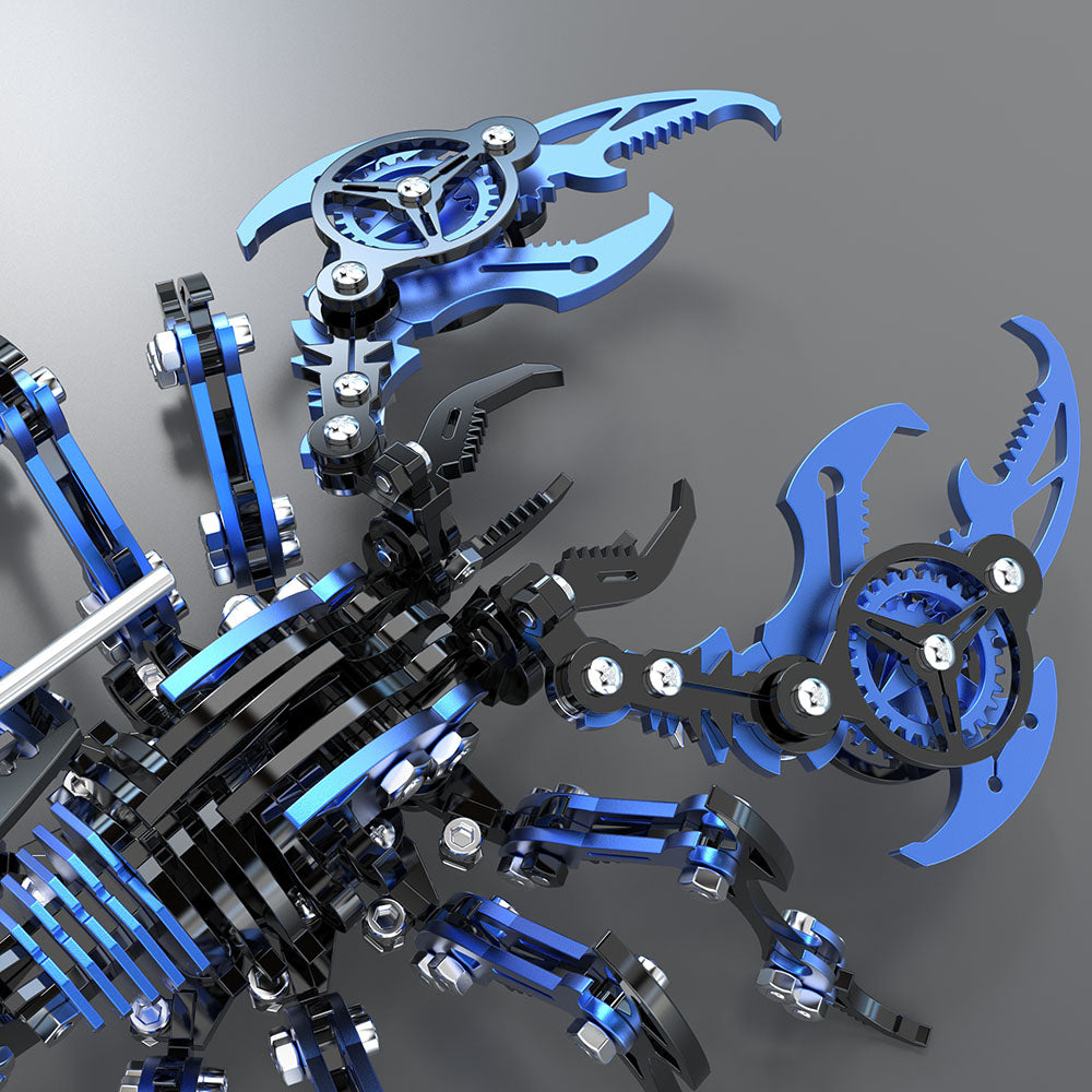 Punk Blue-Black Scorpion 3D Metal Puzzle Model Kit for Gift and Decoration - 3D Metal Puzzle Kit | Karpenter Shop