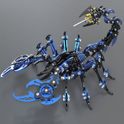 Punk Blue-Black Scorpion 3D Metal Puzzle Model Kit for Gift and Decoration - 3D Metal Puzzle Kit | Karpenter Shop