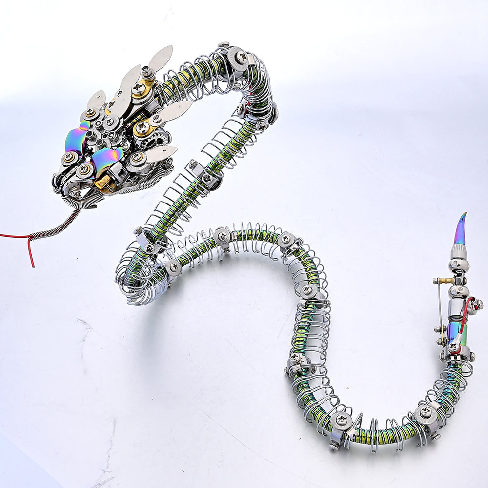Steampunk Mechanical rattlesnake Metal 3D Puzzle Kit for Adults - 3D Metal Puzzle Kit | Karpenter Shop