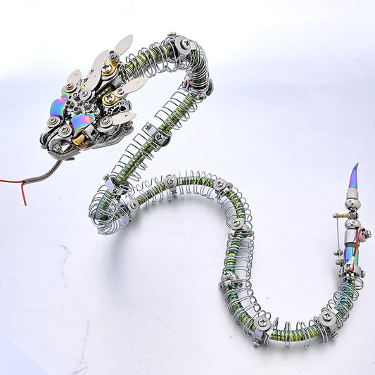Steampunk Mechanical rattlesnake Metal 3D Puzzle Kit for Adults - 3D Metal Puzzle Kit | Karpenter Shop