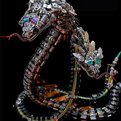 Steampunk Mechanical rattlesnake Metal 3D Puzzle Kit for Adults - 3D Metal Puzzle Kit | Karpenter Shop