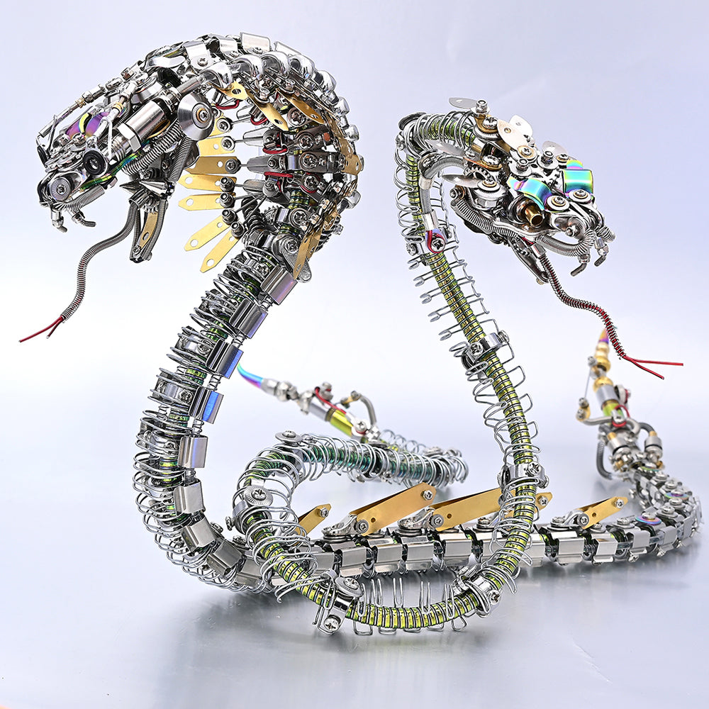 Steampunk Mechanical rattlesnake Metal 3D Puzzle Kit for Adults - 3D Metal Puzzle Kit | Karpenter Shop