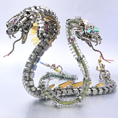 Steampunk Mechanical rattlesnake Metal 3D Puzzle Kit for Adults - 3D Metal Puzzle Kit | Karpenter Shop