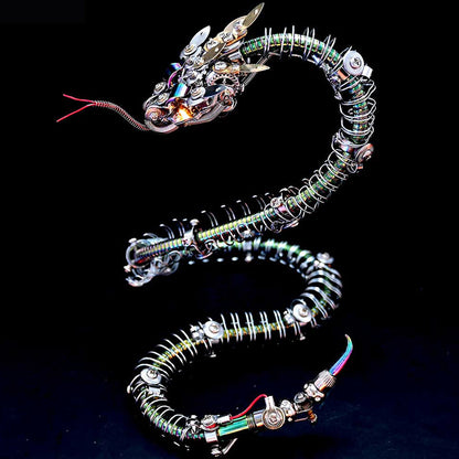 Steampunk Mechanical rattlesnake Metal 3D Puzzle Kit for Adults - 3D Metal Puzzle Kit | Karpenter Shop