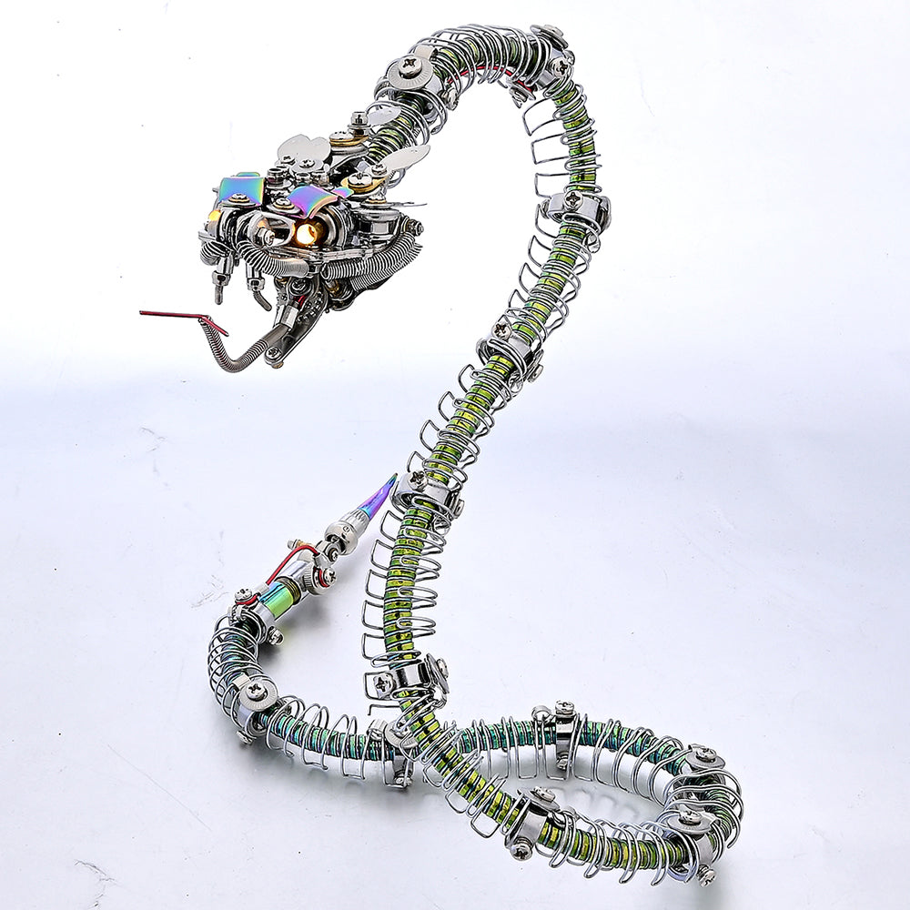 Steampunk Mechanical rattlesnake Metal 3D Puzzle Kit for Adults - 3D Metal Puzzle Kit | Karpenter Shop