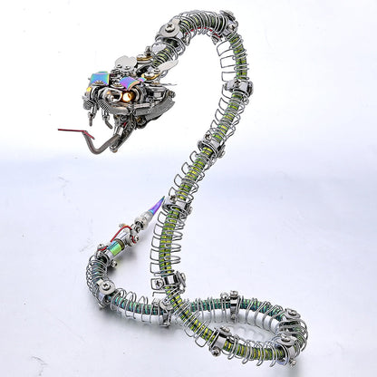 Steampunk Mechanical rattlesnake Metal 3D Puzzle Kit for Adults - 3D Metal Puzzle Kit | Karpenter Shop