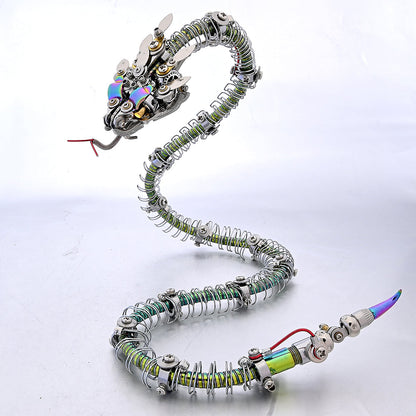 Steampunk Mechanical rattlesnake Metal 3D Puzzle Kit for Adults - 3D Metal Puzzle Kit | Karpenter Shop