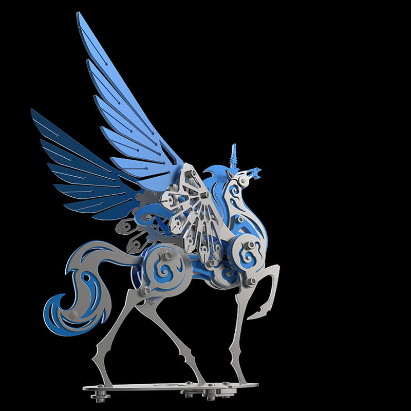 Unicorn 3D Metal Model Puzzle Colorful Kit Mythical Creature - 3D Metal Puzzle Kit | Karpenter Shop