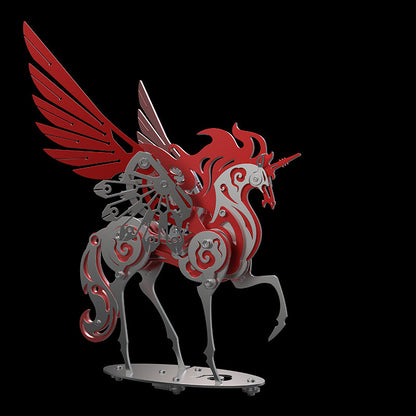 Unicorn 3D Metal Model Puzzle Colorful Kit Mythical Creature - 3D Metal Puzzle Kit | Karpenter Shop