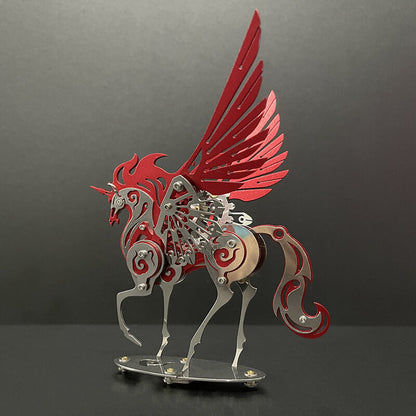Unicorn 3D Metal Model Puzzle Colorful Kit Mythical Creature - 3D Metal Puzzle Kit | Karpenter Shop