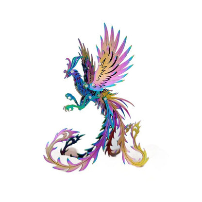 Steel Mechanical Phoenix 3D Metal Model Kit – Hand-Assembled Puzzle - 3D Metal Puzzle Kit | Karpenter Shop