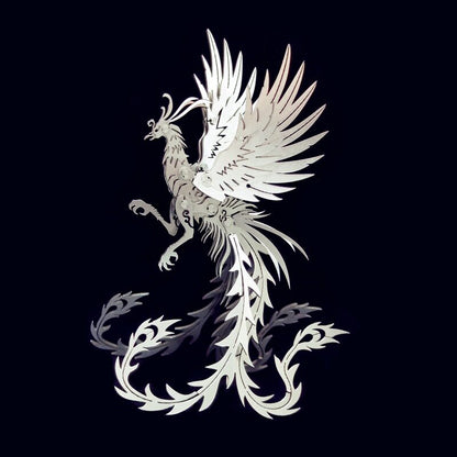 Steel Mechanical Phoenix 3D Metal Model Kit – Hand-Assembled Puzzle - 3D Metal Puzzle Kit | Karpenter Shop