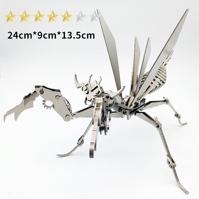 3D Metal Mantis Mechanical Puzzle Model Kit - 3D Metal Puzzle Kit | Karpenter Shop