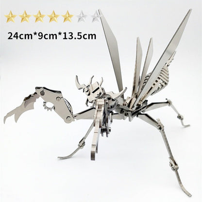 3D Metal Mantis Mechanical Puzzle Model Kit - 3D Metal Puzzle Kit | Karpenter Shop