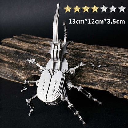 3D Metal Iron Beetle Insect Mechanical Puzzle Model Kit - 3D Metal Puzzle Kit | Karpenter Shop