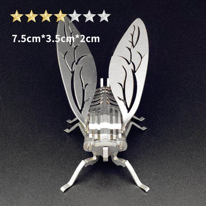3D Metal Cicada Mechanical Puzzle Model Kit - 3D Metal Puzzle Kit | Karpenter Shop