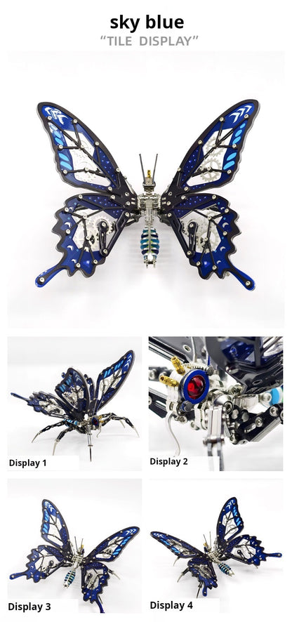 Steel Mechanical Butterfly 3D Metal Puzzle – Fantasy Model Kit - 3D Metal Puzzle Kit | Karpenter Shop