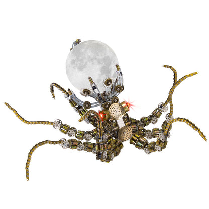 2400PCS+ Steampunk Mechanical Octopus Metal DIY 3D Model Kit - 3D Metal Puzzle Kit | Karpenter Shop