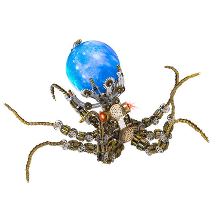2400PCS+ Steampunk Mechanical Octopus Metal DIY 3D Model Kit - 3D Metal Puzzle Kit | Karpenter Shop