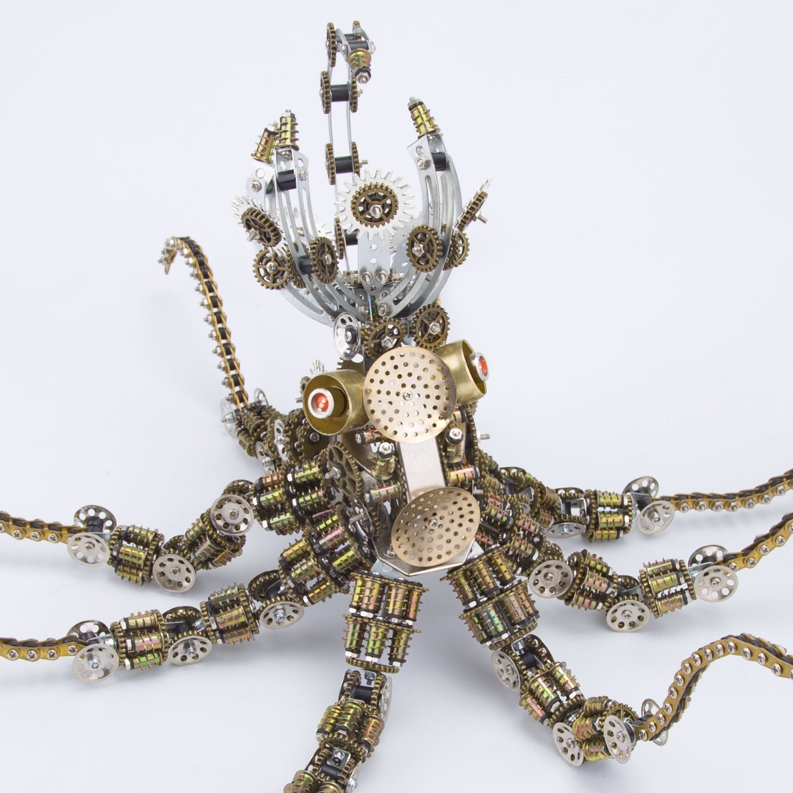 2400PCS+ Steampunk Mechanical Octopus Metal DIY 3D Model Kit - 3D Metal Puzzle Kit | Karpenter Shop