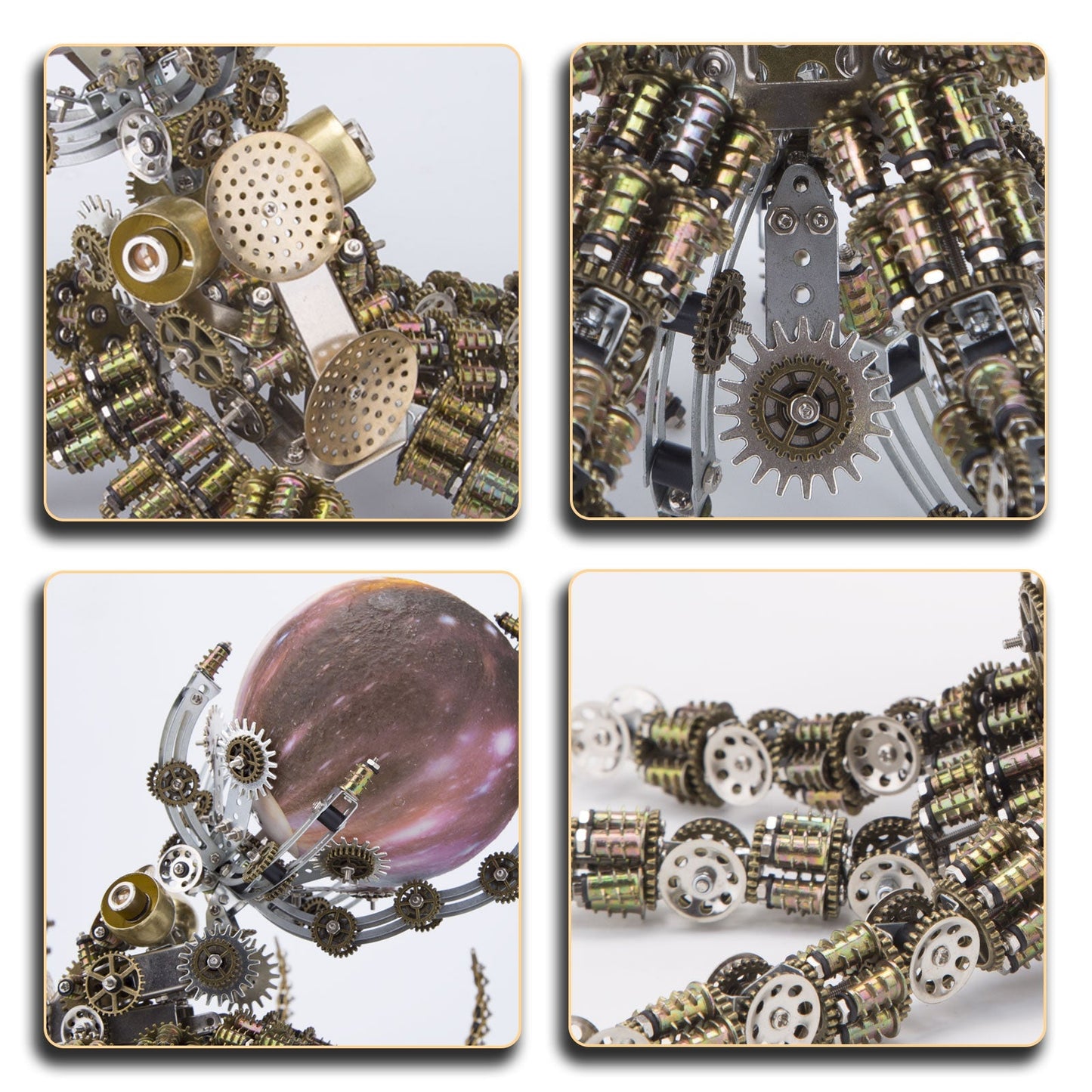 2400PCS+ Steampunk Mechanical Octopus Metal DIY 3D Model Kit - 3D Metal Puzzle Kit | Karpenter Shop
