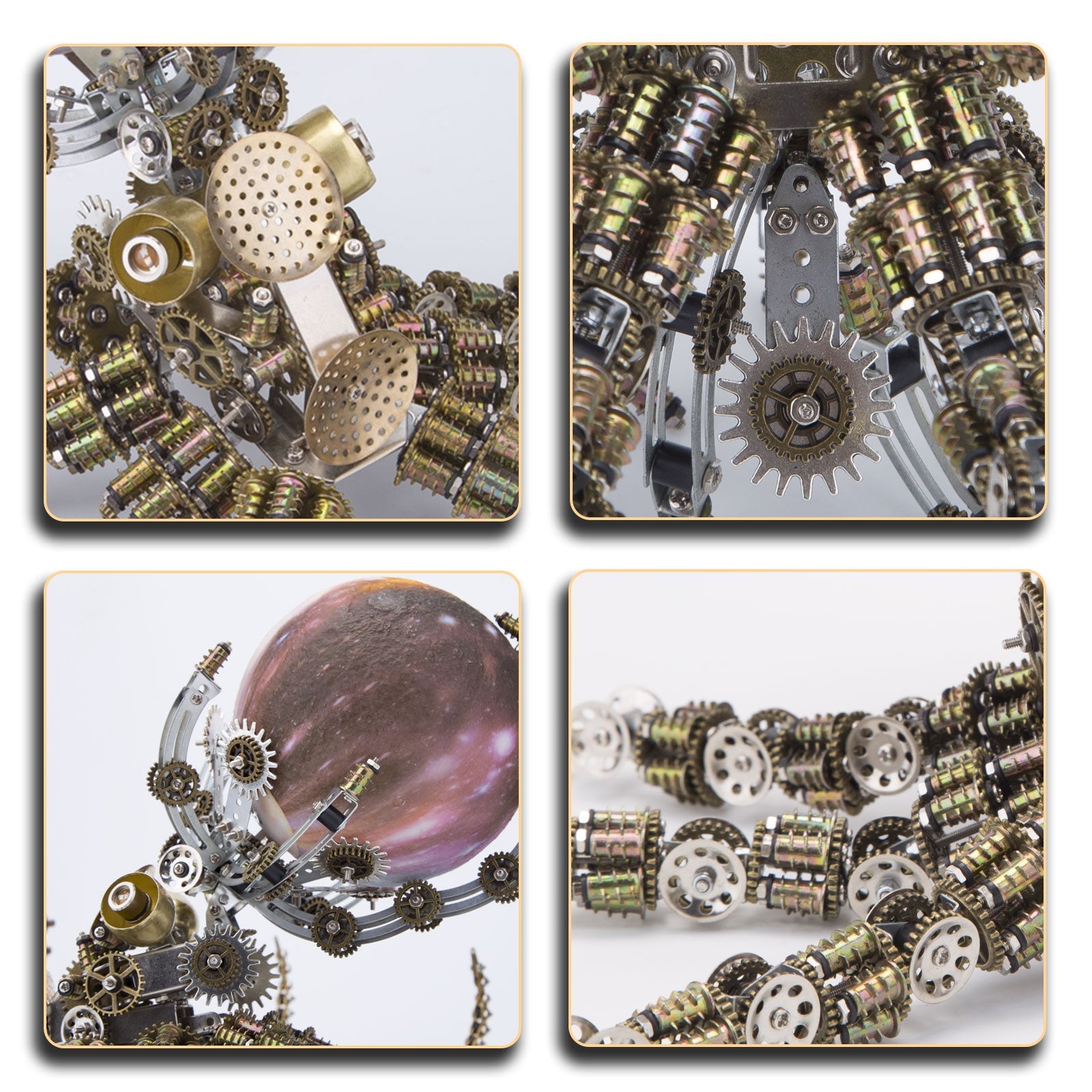2400PCS+ Steampunk Mechanical Octopus Metal DIY 3D Model Kit - 3D Metal Puzzle Kit | Karpenter Shop