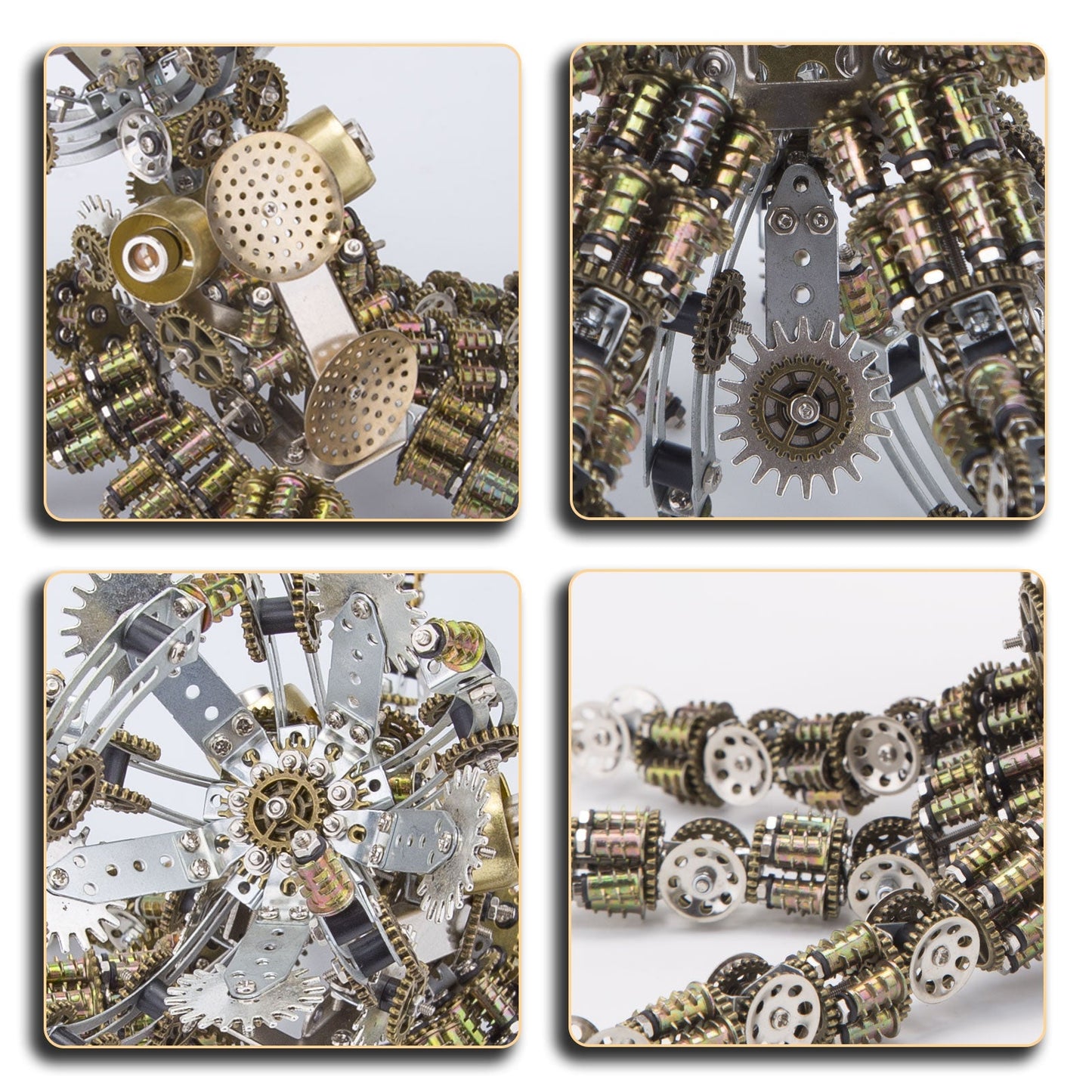 2400PCS+ Steampunk Mechanical Octopus Metal DIY 3D Model Kit - 3D Metal Puzzle Kit | Karpenter Shop