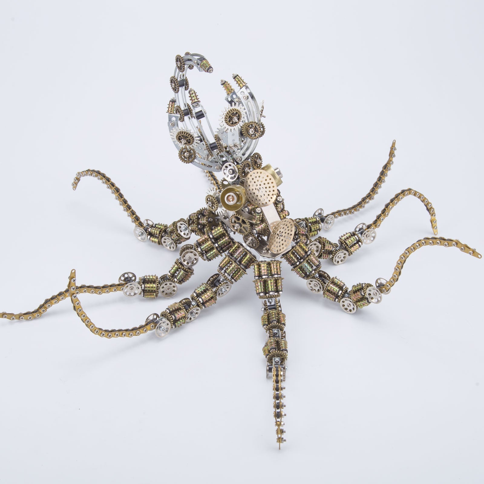 2400PCS+ Steampunk Mechanical Octopus Metal DIY 3D Model Kit - 3D Metal Puzzle Kit | Karpenter Shop
