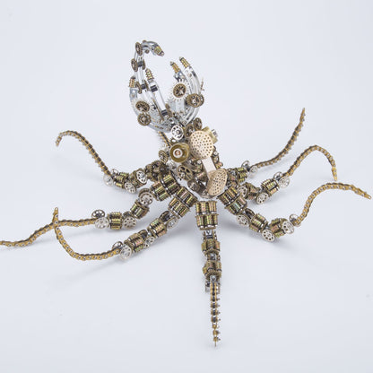 2400PCS+ Steampunk Mechanical Octopus Metal DIY 3D Model Kit - 3D Metal Puzzle Kit | Karpenter Shop