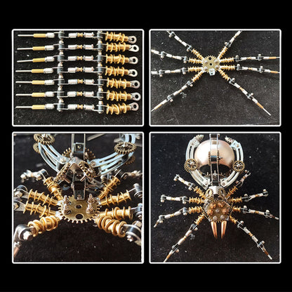 Steampunk 512pcs Metal Spider Desk Lamp Model DIY Assemble Kits - 3D Metal Puzzle Kit | Karpenter Shop