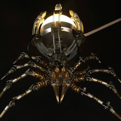 Steampunk 512pcs Metal Spider Desk Lamp Model DIY Assemble Kits - 3D Metal Puzzle Kit | Karpenter Shop