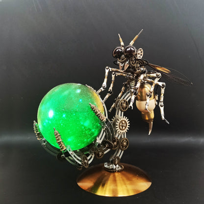Steampunk Wasp 3D Multiple Scene Model Kit Puzzle with Base - 3D Metal Puzzle Kit | Karpenter Shop