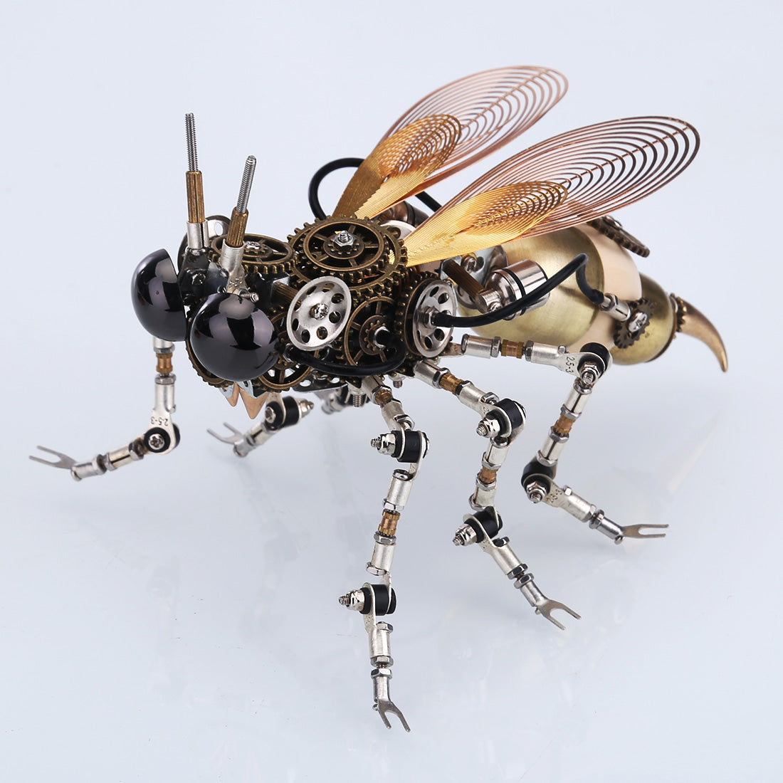 Steampunk Wasp 3D Multiple Scene Model Kit Puzzle with Base - 3D Metal Puzzle Kit | Karpenter Shop