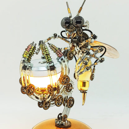Steampunk Wasp 3D Multiple Scene Model Kit Puzzle with Base - 3D Metal Puzzle Kit | Karpenter Shop