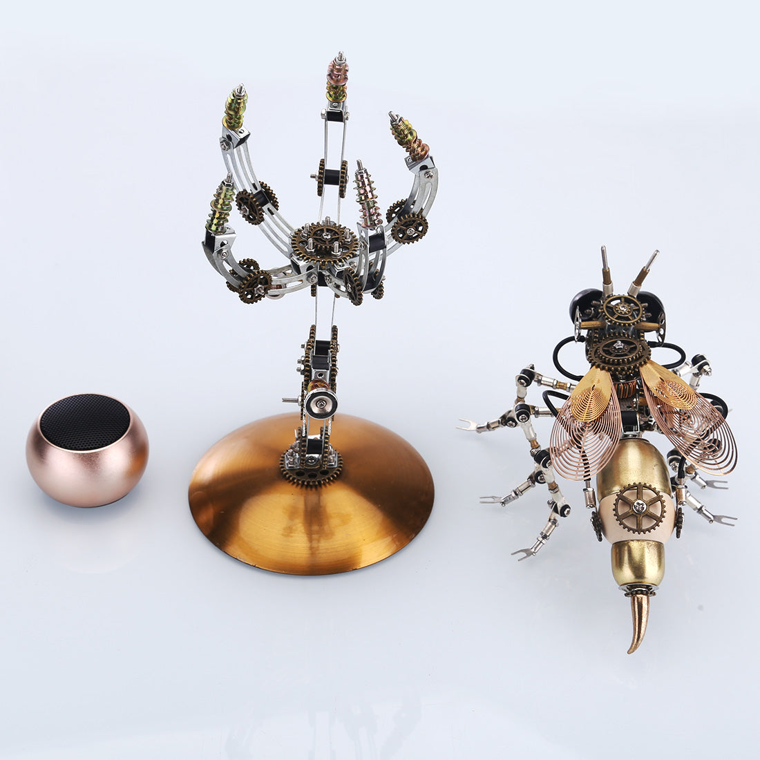 Steampunk Wasp 3D Multiple Scene Model Kit Puzzle with Base - 3D Metal Puzzle Kit | Karpenter Shop