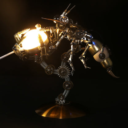 Steampunk Wasp 3D Multiple Scene Model Kit Puzzle with Base - 3D Metal Puzzle Kit | Karpenter Shop