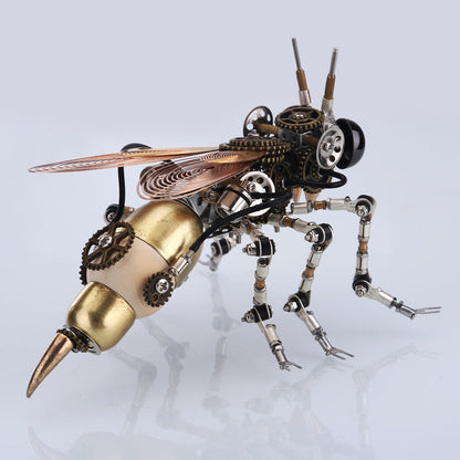 Steampunk Wasp 3D Multiple Scene Model Kit Puzzle with Base - 3D Metal Puzzle Kit | Karpenter Shop