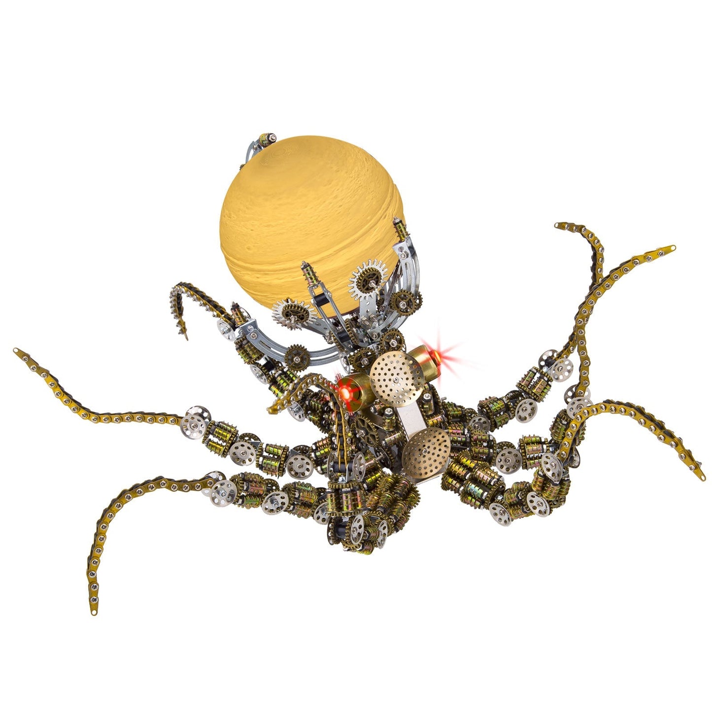 2400PCS+ Steampunk Mechanical Octopus Metal DIY 3D Model Kit - 3D Metal Puzzle Kit | Karpenter Shop