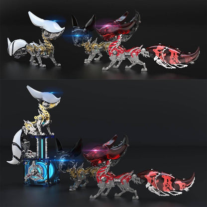 Fox Hanfei 339PCS 3D Mechanical Metal Model – Magnetic LED Kit - 3D Metal Puzzle Kit | Karpenter Shop