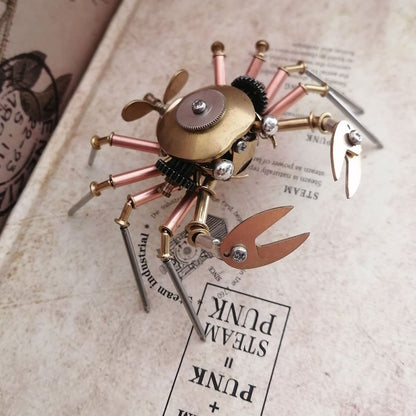 3D Copper Mechanical Crab Metal Model – Ready-Made Home Decor - 3D Metal Puzzle Kit | Karpenter Shop