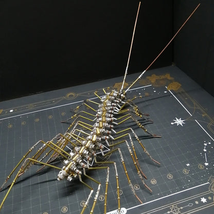 Biochemical Mechanical Scutigera Metal Model Building Kits Insect Art - 3D Metal Puzzle Kit | Karpenter Shop