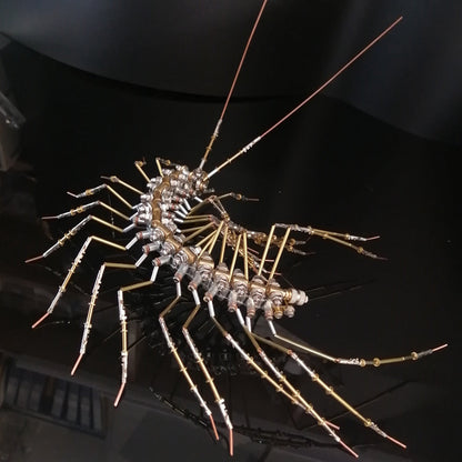 Biochemical Mechanical Scutigera Metal Model Building Kits Insect Art - 3D Metal Puzzle Kit | Karpenter Shop