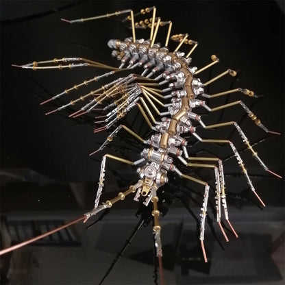 Biochemical Mechanical Scutigera Metal Model Building Kits Insect Art - 3D Metal Puzzle Kit | Karpenter Shop